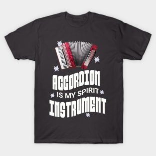 Musical instruments  are my spirit, accordion. T-Shirt